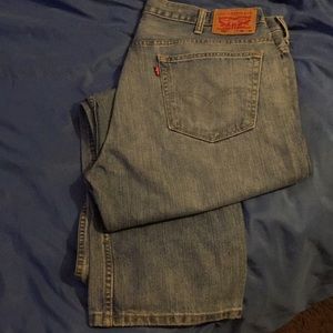 Levi blue jeans 569 straight leg